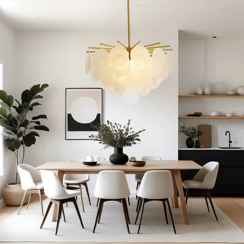 Elegant Victoria Frosted Glass Pendant Lamp by Euroselle