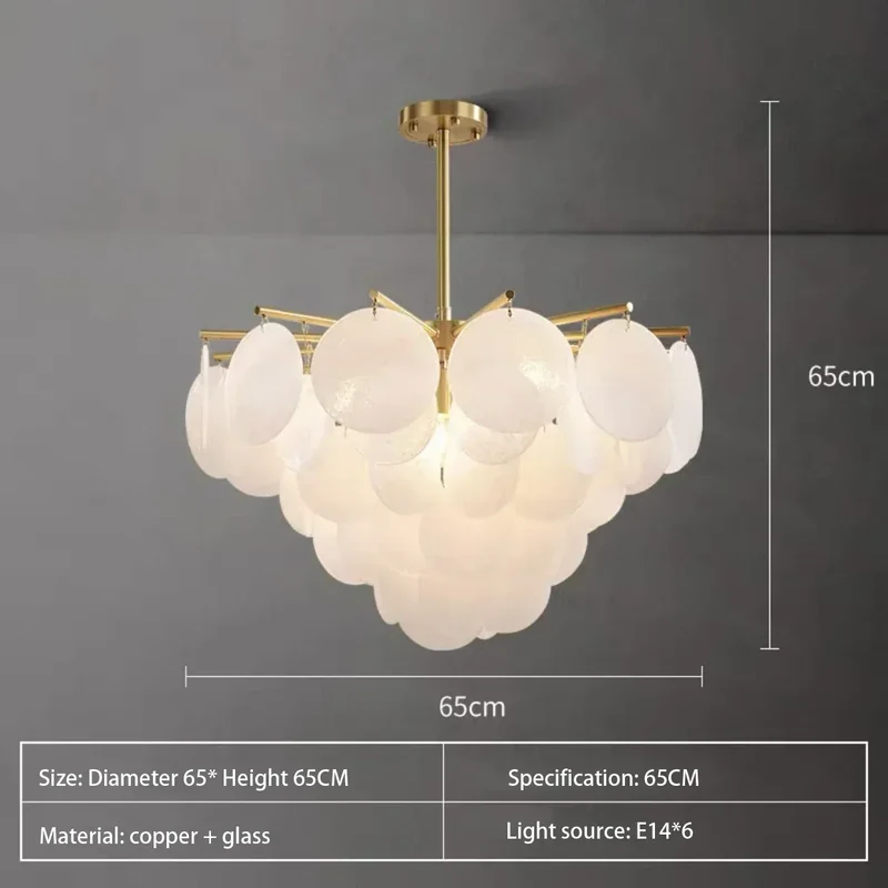 Elegant Victoria Frosted Glass Pendant Lamp by Euroselle