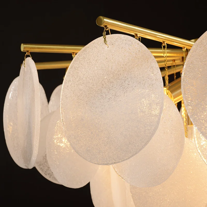 Elegant Victoria Frosted Glass Pendant Lamp by Euroselle