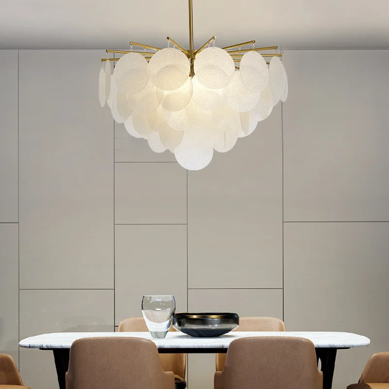 Elegant Victoria Frosted Glass Pendant Lamp by Euroselle
