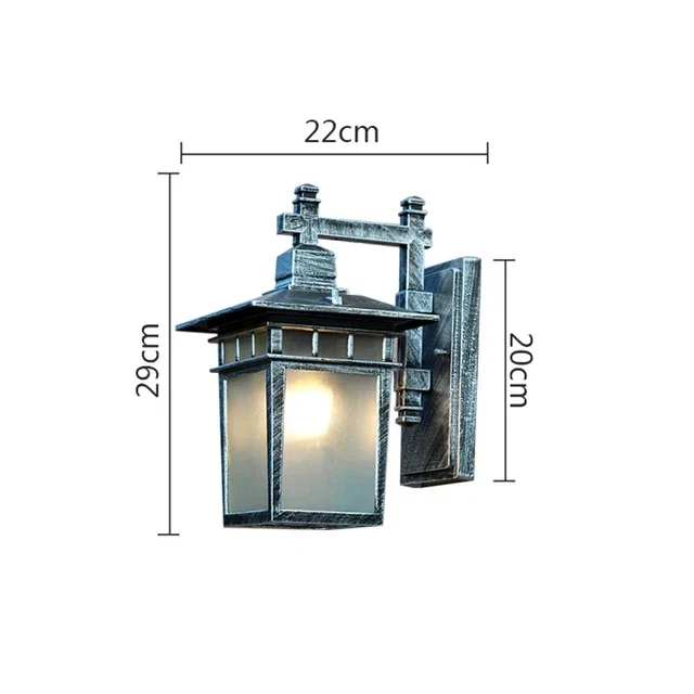 Euroselle Retro Outdoor Yates Wall Lamp Timeless Exterior Fixture