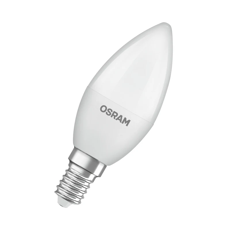 OSRAM LED PCR LAMPS WITH CLASSIC B , LED-Lampe, Matt, 7,5 W, (ex 60 W), 806 lm, Warmweiß, 2700 K, 15000 h, CRI ≥80