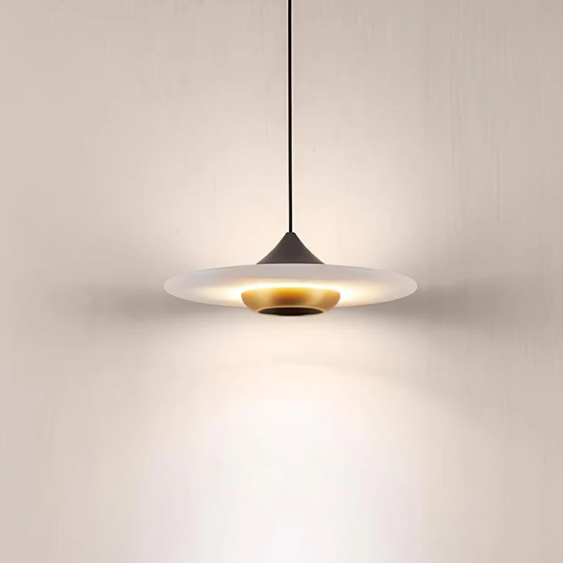 Lunara Marble Pendant Light With Integrated LED Fixture By Euroselle