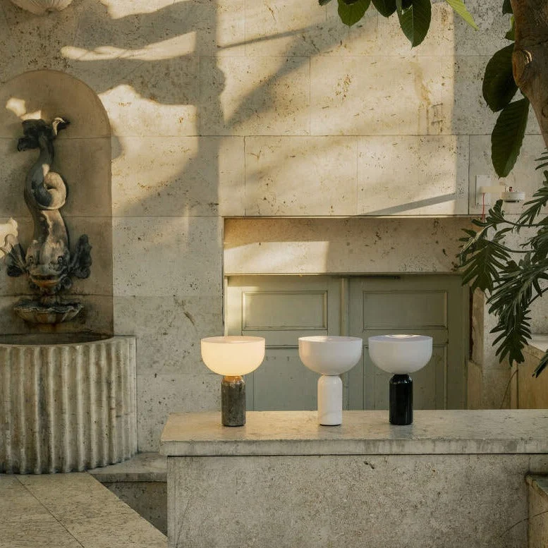 Raja Marble Table Lamp With Luxurious Marble Base By Euroselle