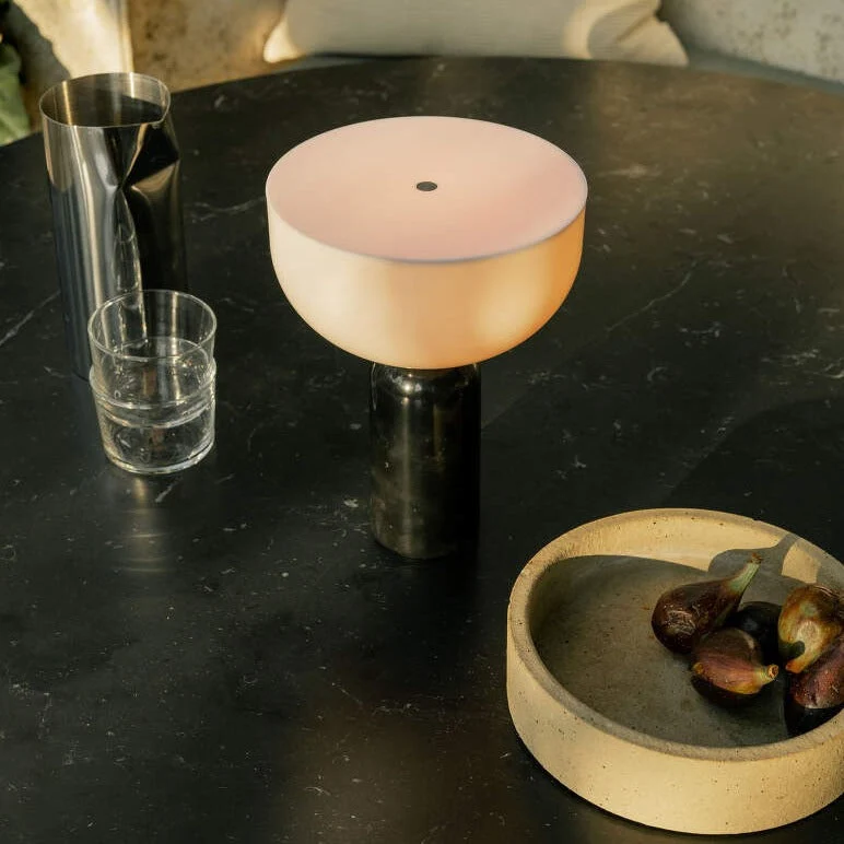Raja Marble Table Lamp With Luxurious Marble Base By Euroselle
