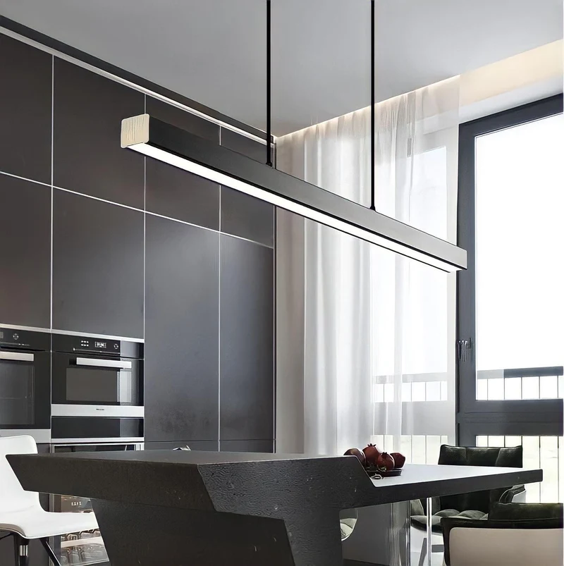Lumera Modern LED Pendant Light for Dining Tables Aluminum by Euroselle