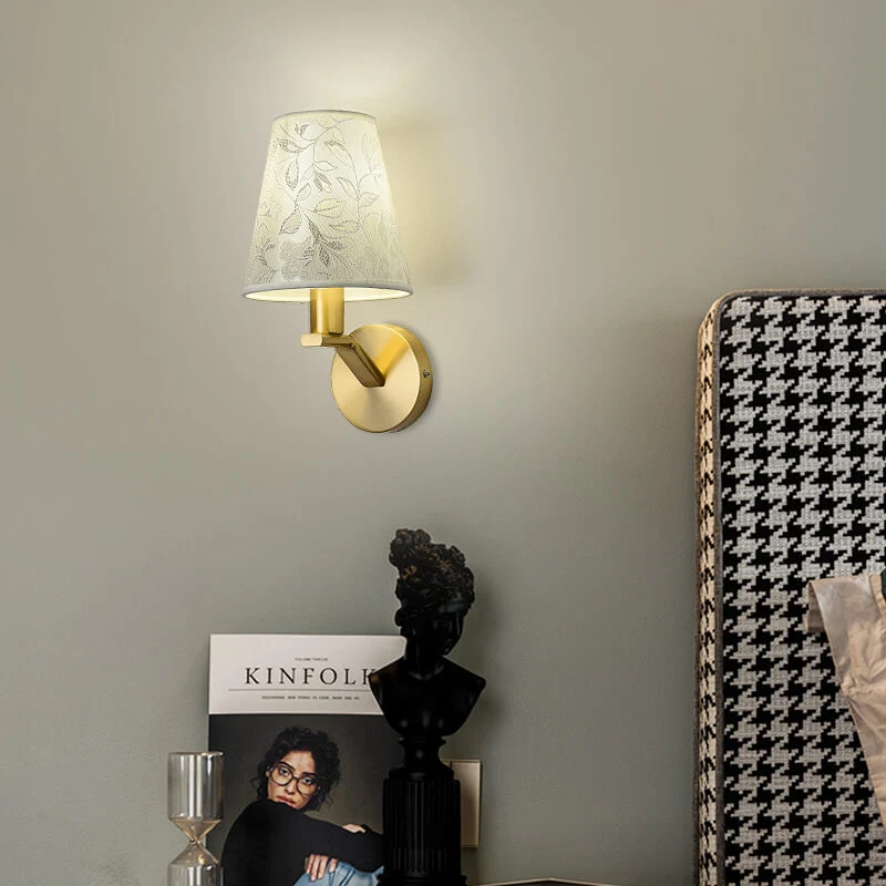 LichtBloeier By Euroselle Modern Fabric Dome Wall Lamp With One Light Arm