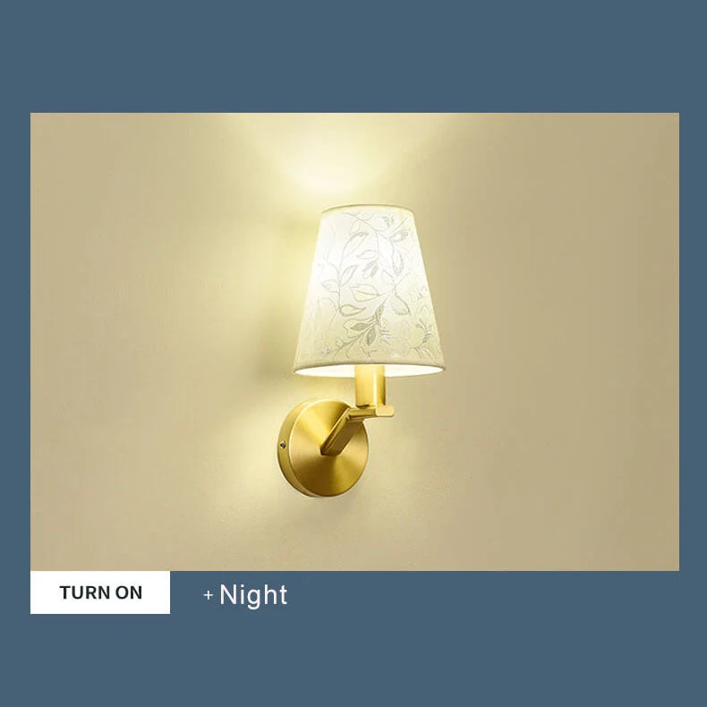 LichtBloeier By Euroselle Modern Fabric Dome Wall Lamp With One Light Arm