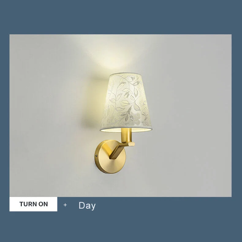 LichtBloeier By Euroselle Modern Fabric Dome Wall Lamp With One Light Arm
