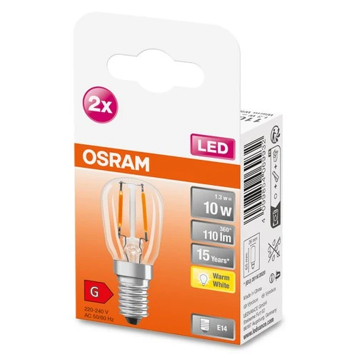OSRAM SPECIAL T26 Kleine LED-Speziallampe, 2.2W, 110lm, E14 , Warmweiß