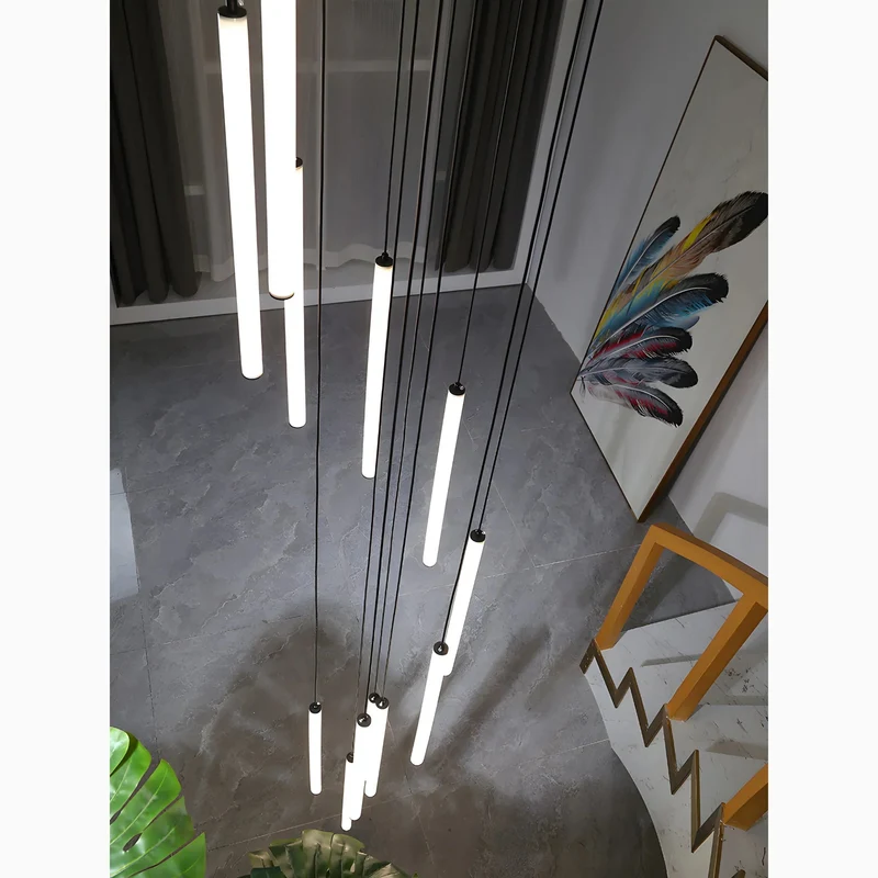 Lysandre Elegant Spiral Pendant Light For Grand Staircases By Euroselle
