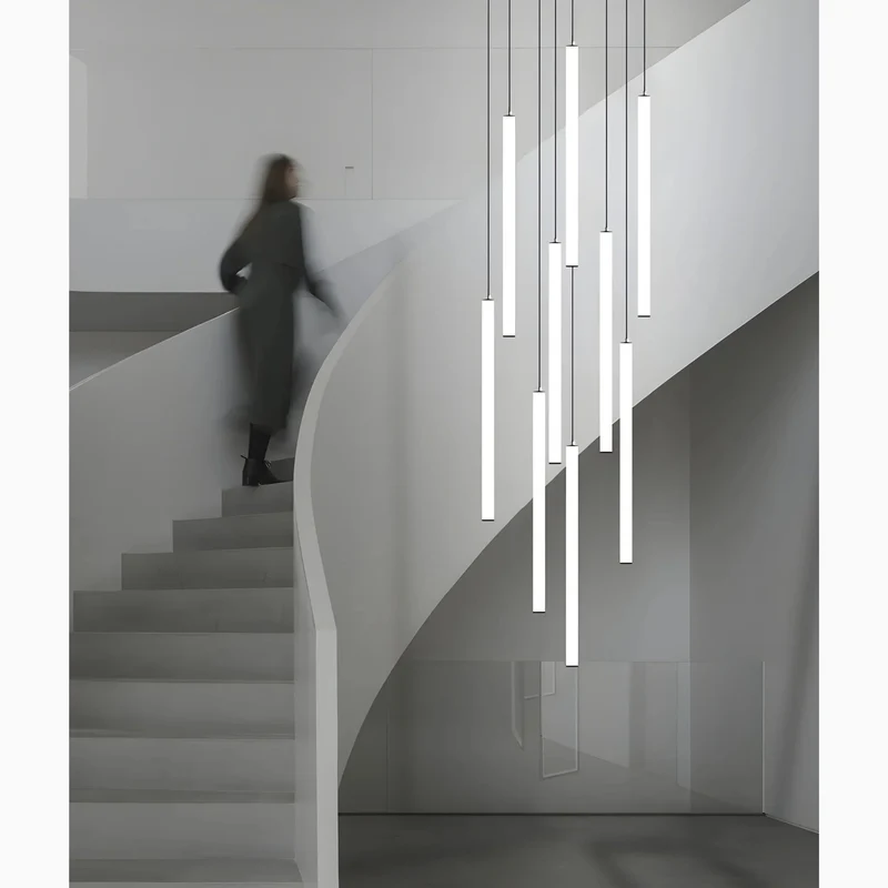 Lysandre Elegant Spiral Pendant Light For Grand Staircases By Euroselle