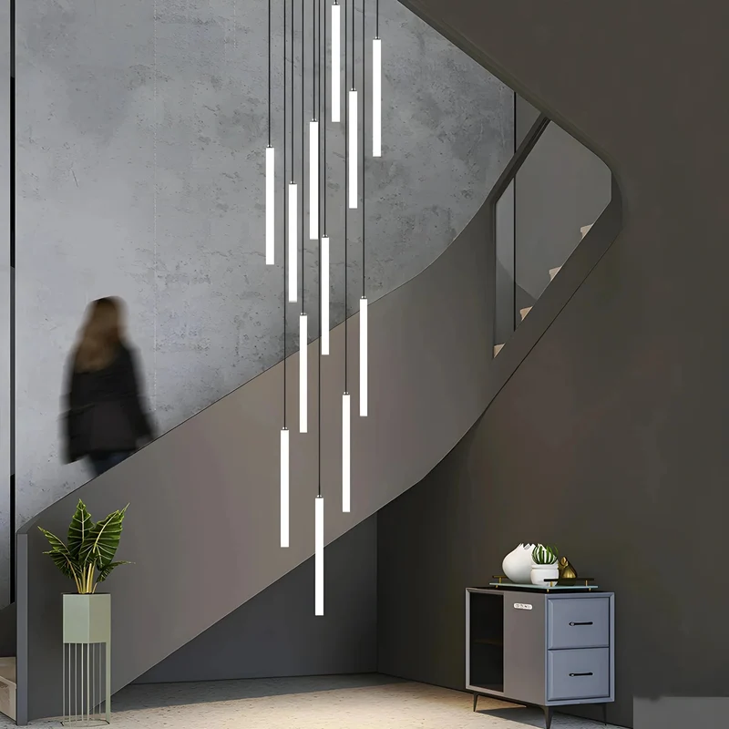 Lysandre Elegant Spiral Pendant Light For Grand Staircases By Euroselle