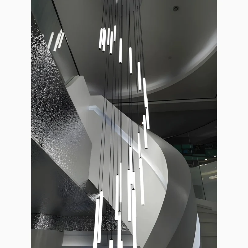Lysandre Elegant Spiral Pendant Light For Grand Staircases By Euroselle