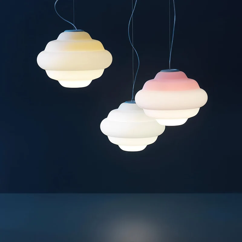 Aurielle Cloud Gradient Matte Glass Pendant Light Series Euroselle