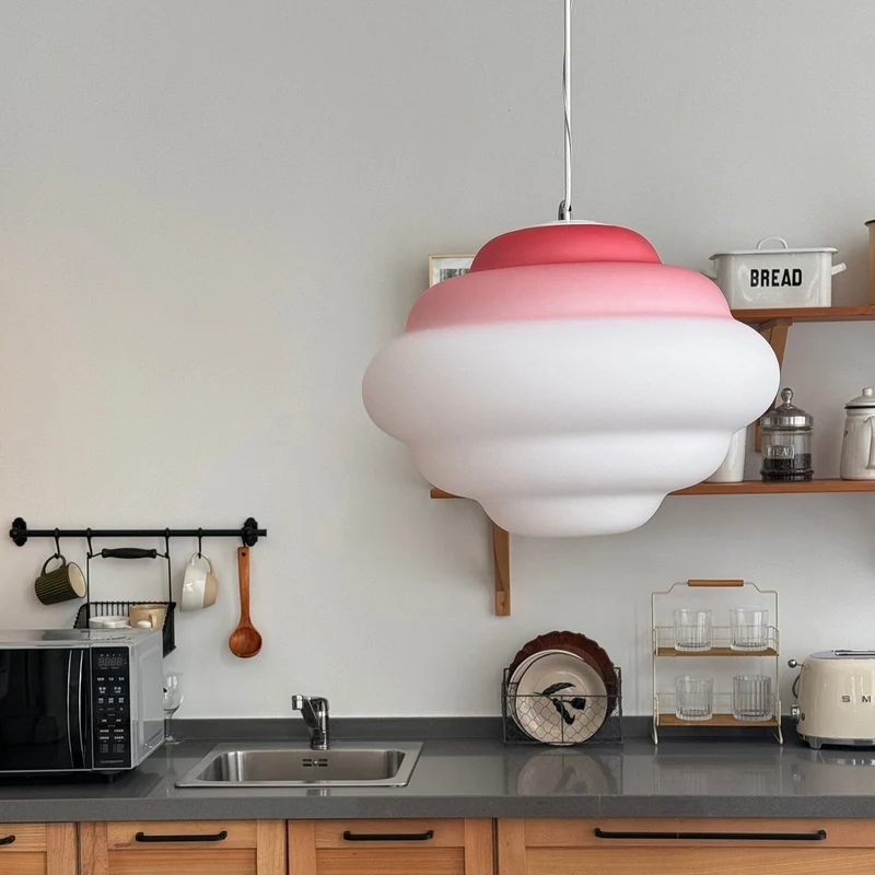 Aurielle Cloud Gradient Matte Glass Pendant Light Series Euroselle