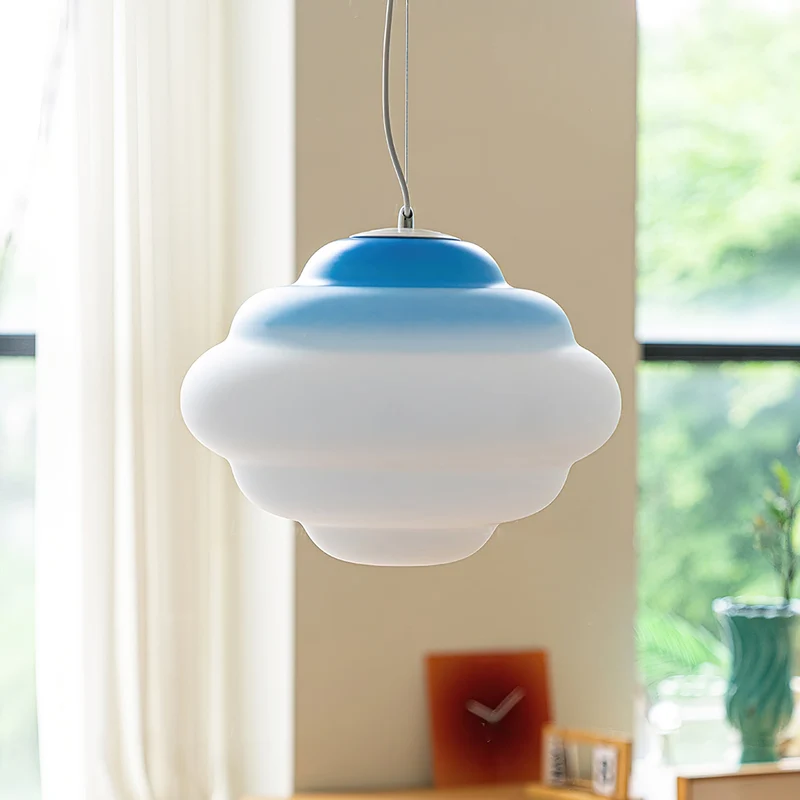 Aurielle Cloud Gradient Matte Glass Pendant Light Series Euroselle