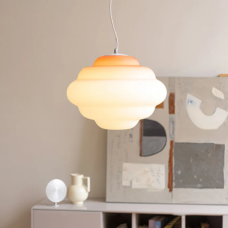 Aurielle Cloud Gradient Matte Glass Pendant Light Series Euroselle