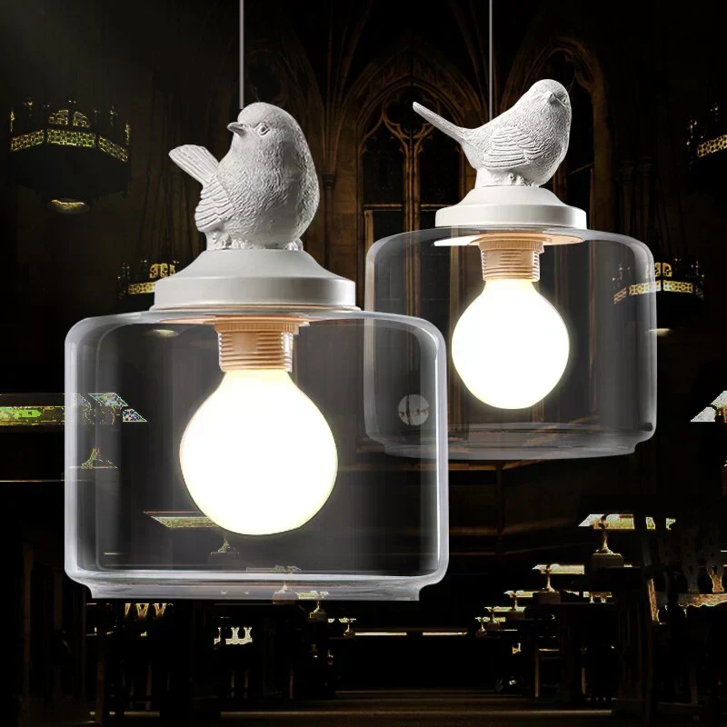Aviella Bird Pendant Light From Euroselle With Warm Glow