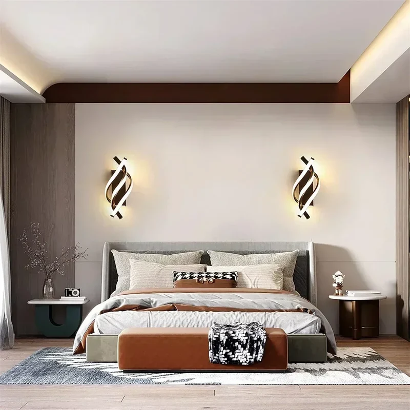 TwistBeam Spiral Wall Light Lamp With Radiant Light By Euroselle