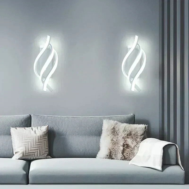 TwistBeam Spiral Wall Light Lamp With Radiant Light By Euroselle
