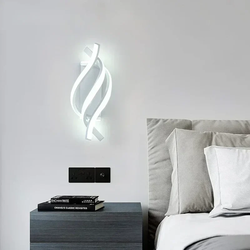 TwistBeam Spiral Wall Light Lamp With Radiant Light By Euroselle