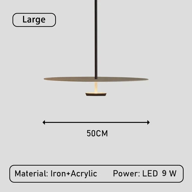 Aureon Minimalist Floating Ring Pendant Lamp for Home by Euroselle