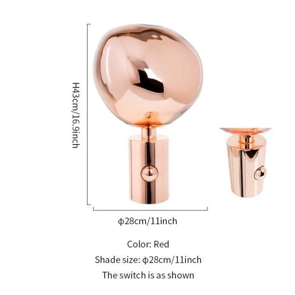 Melt Table Lamp Euroselle Modern Melting Design With Ambient Light