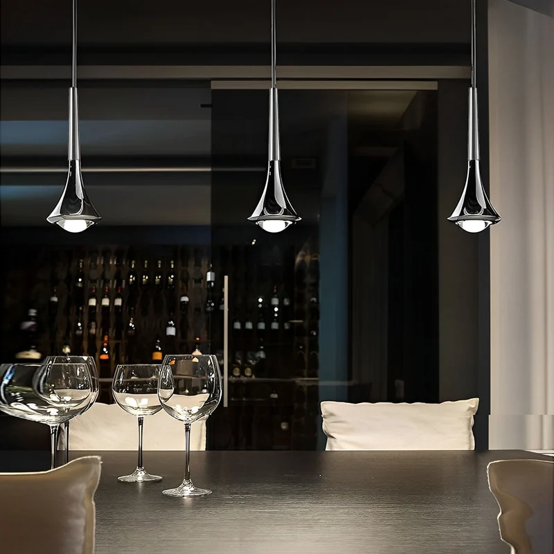 Solvane Nordic Drop Pendant Light, Metal, Warm 3000K, IP40 Euroselle