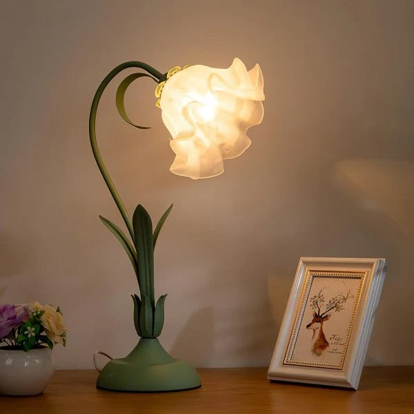 Euroselle Vintage Flower Table Lamp With Adjustable Arm