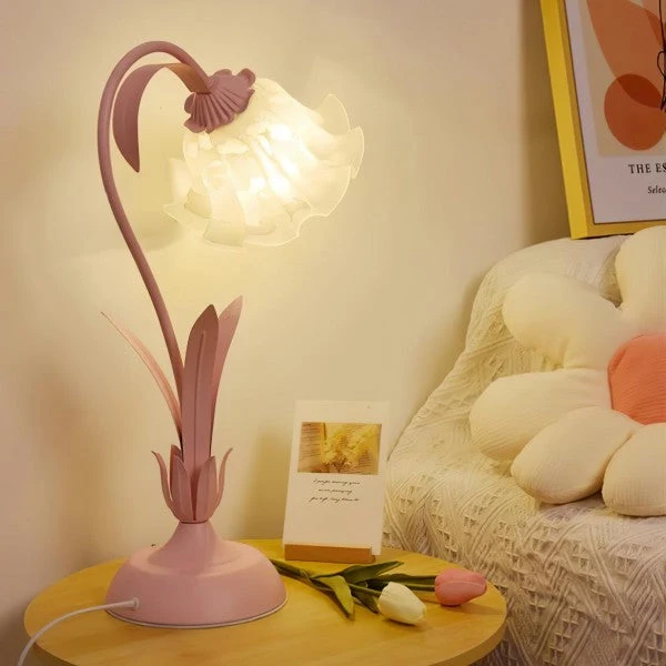 Euroselle Vintage Flower Table Lamp With Adjustable Arm