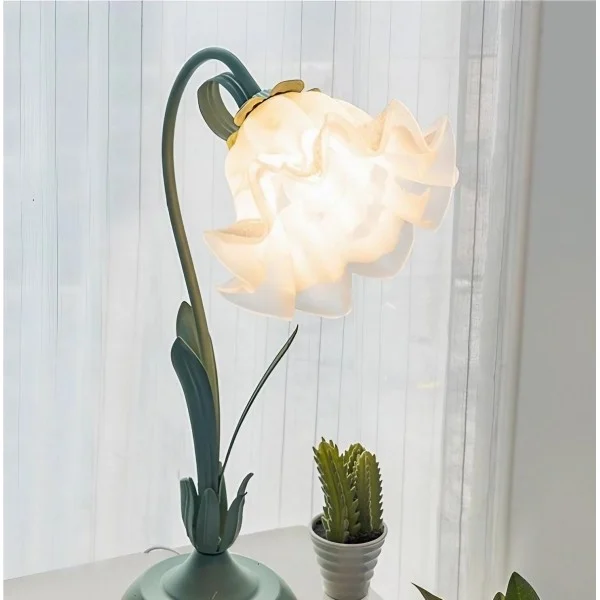 Euroselle Vintage Flower Table Lamp With Adjustable Arm