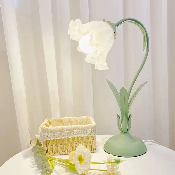 Euroselle Vintage Flower Table Lamp With Adjustable Arm