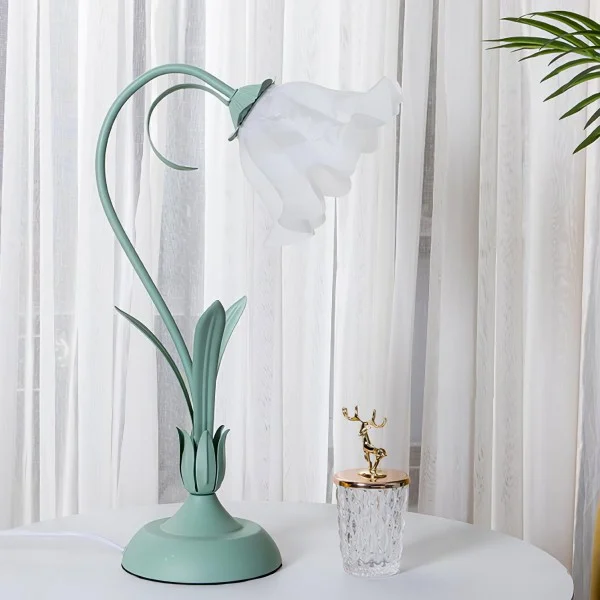 Euroselle Vintage Flower Table Lamp With Adjustable Arm