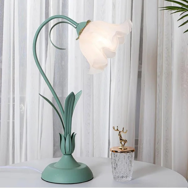 Euroselle Vintage Flower Table Lamp With Adjustable Arm