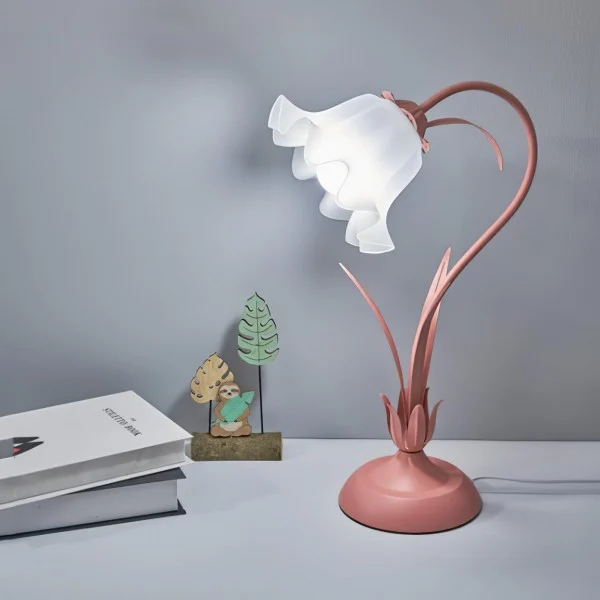 Euroselle Vintage Flower Table Lamp With Adjustable Arm