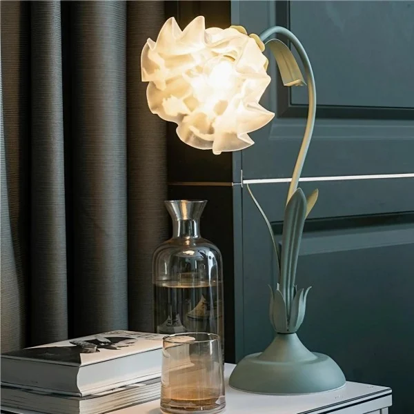 Euroselle Vintage Flower Table Lamp With Adjustable Arm