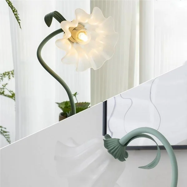 Euroselle Vintage Flower Table Lamp With Adjustable Arm