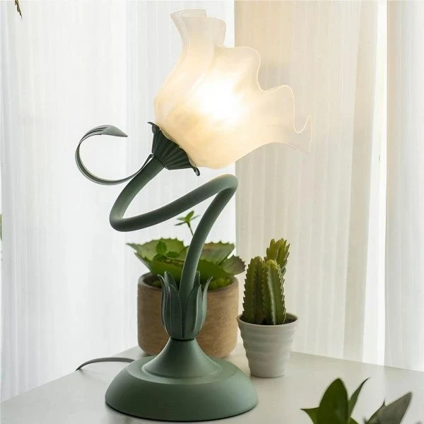 Euroselle Vintage Flower Table Lamp With Adjustable Arm