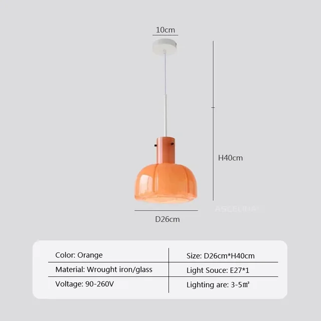 Arctic LED Nordic Glass Pendant Light By Euroselle