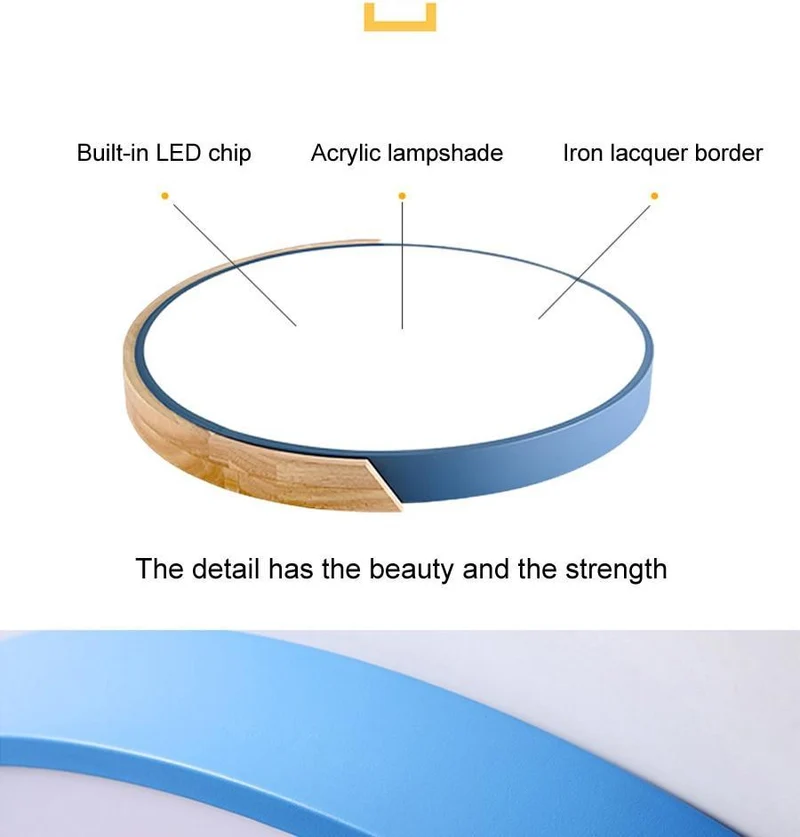 Euroselle Ultra-Thin LED Ceiling Light Lamp With Slim Profile