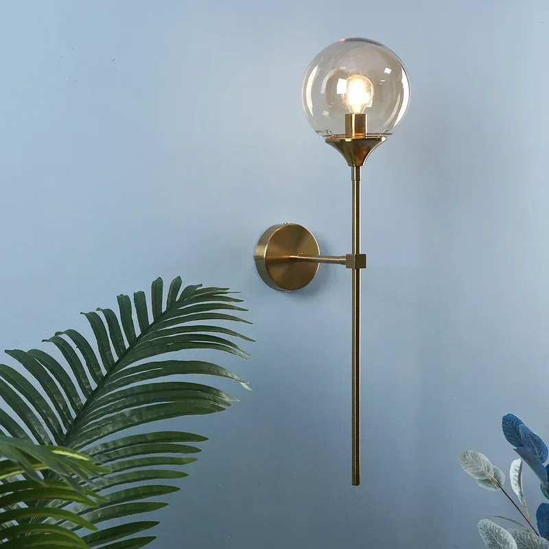 GlimmerNord Scandinavian Modern Glass Wall Lamp Euroselle