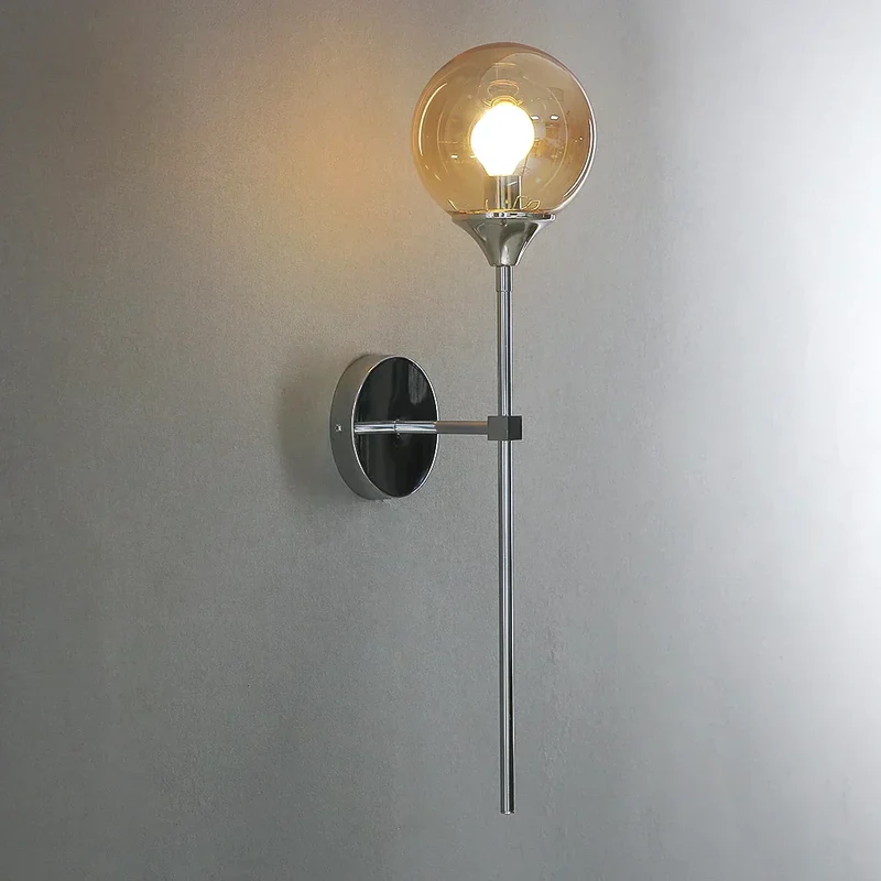 GlimmerNord Scandinavian Modern Glass Wall Lamp Euroselle