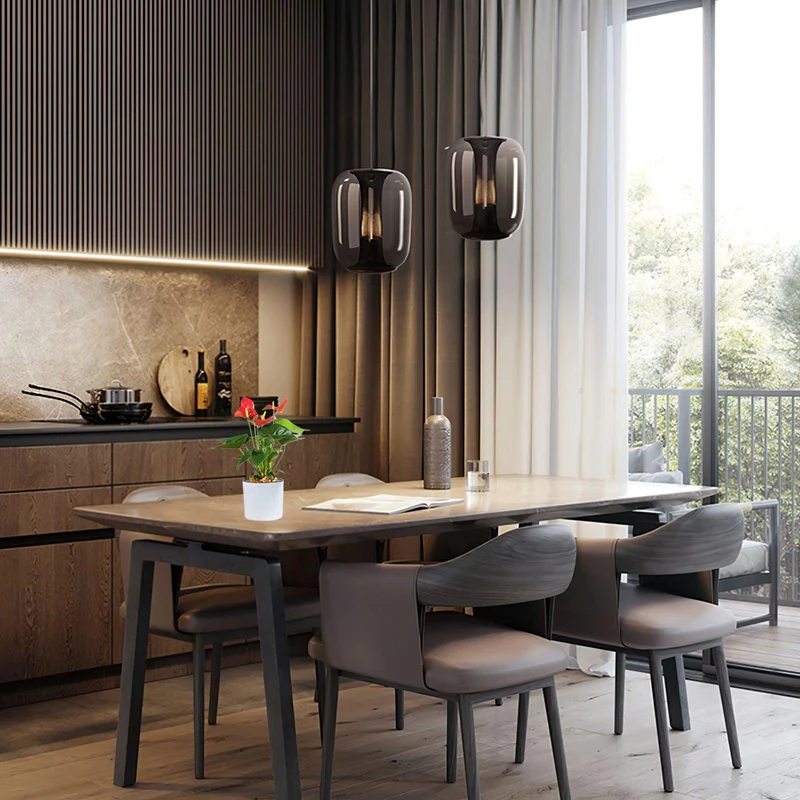 Rowan Glass Pendant Lights From Euroselle For Modern Home Interiors