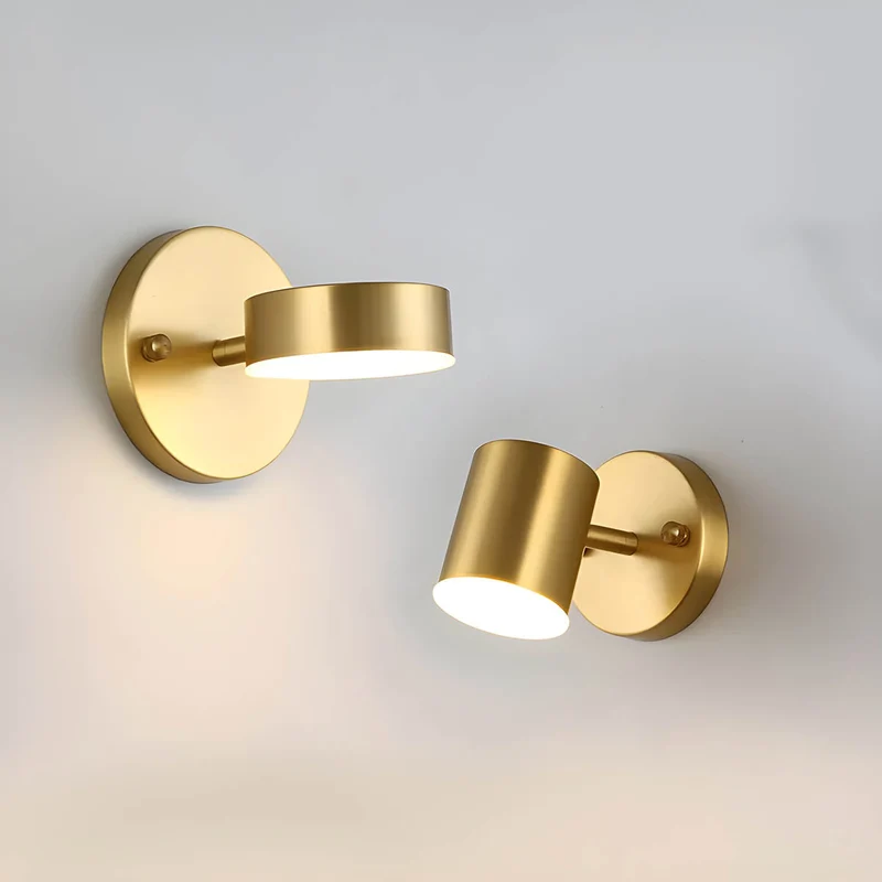 Euroselle Nordic Copper LED Wall Lamps for Modern Minimalist Interiors