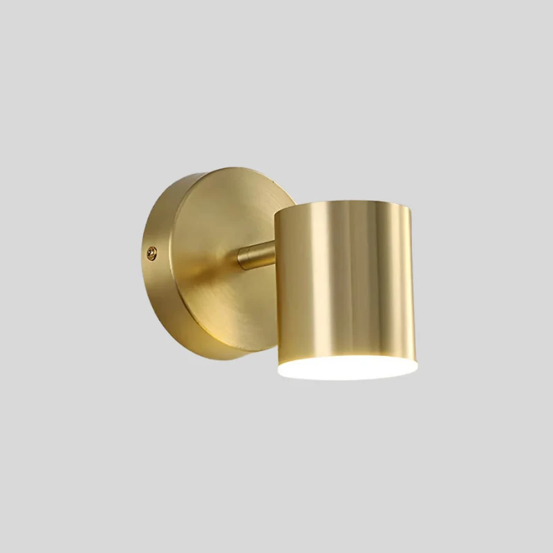 Euroselle Nordic Copper LED Wall Lamps for Modern Minimalist Interiors