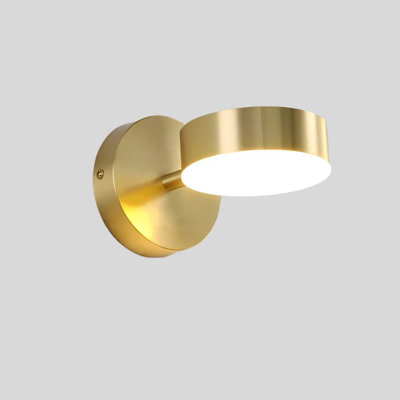 Euroselle Nordic Copper LED Wall Lamps for Modern Minimalist Interiors