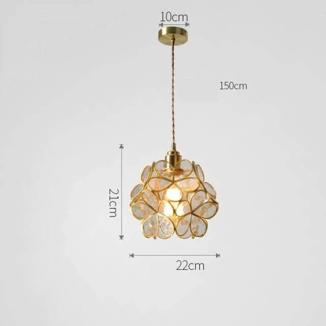 Petale Glass Pendant Light By Lirene Vintage Modern Euroselle