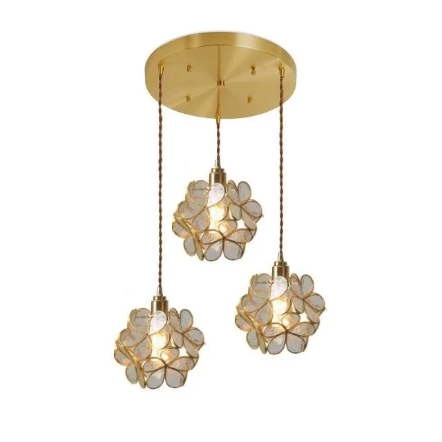 Petale Glass Pendant Light By Lirene Vintage Modern Euroselle