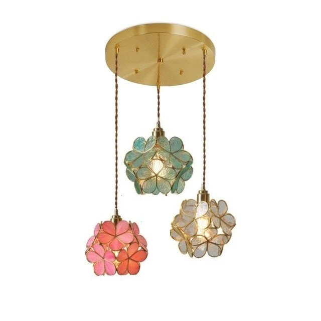 Petale Glass Pendant Light By Lirene Vintage Modern Euroselle